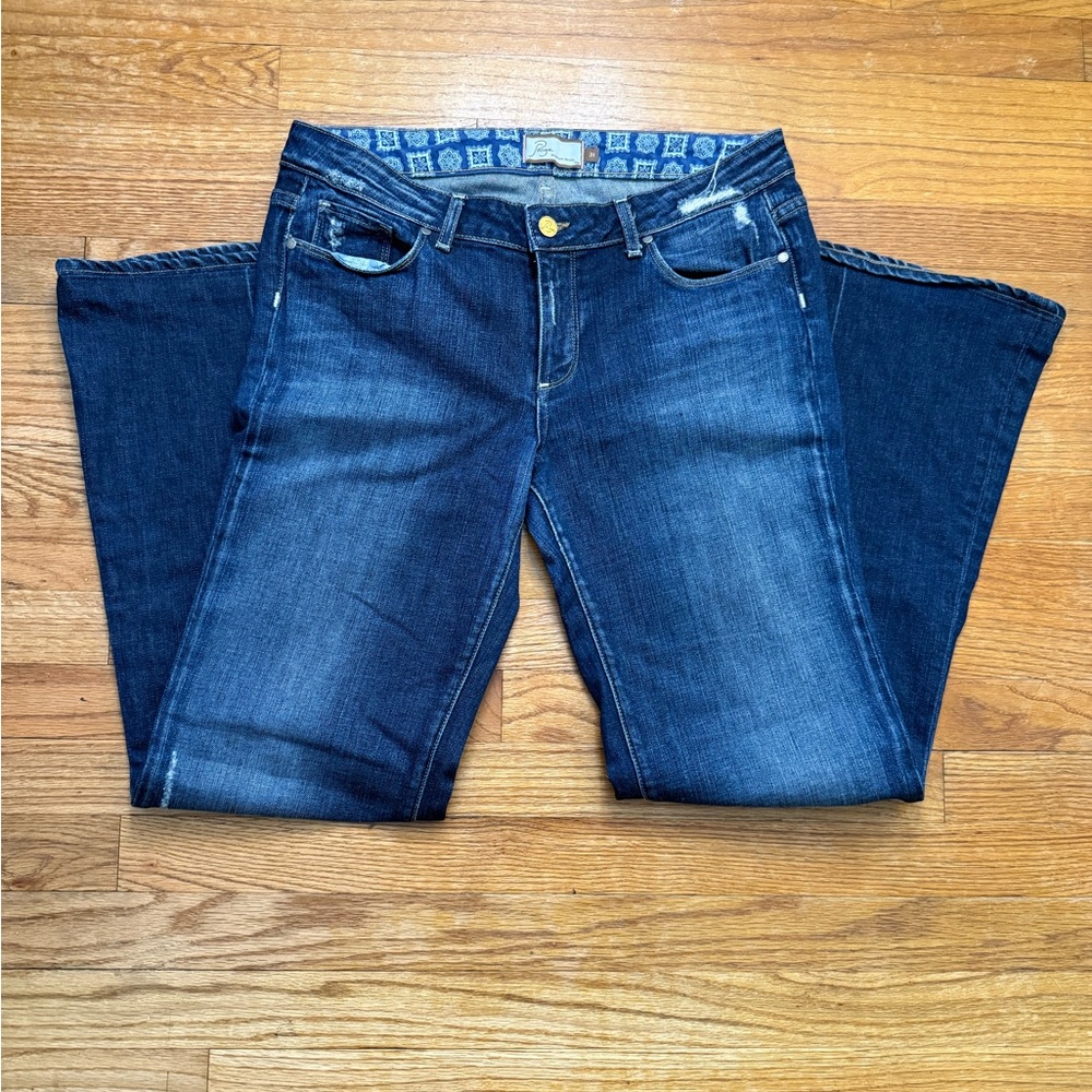 PAIGE Dark Blue Flare Jeans